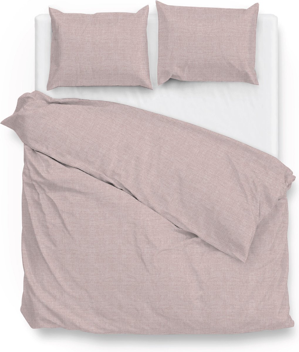 ZoHome Lino Dekbedovertrek - Litsjumeaux XL - 260x200/220 cm - Shell Nude