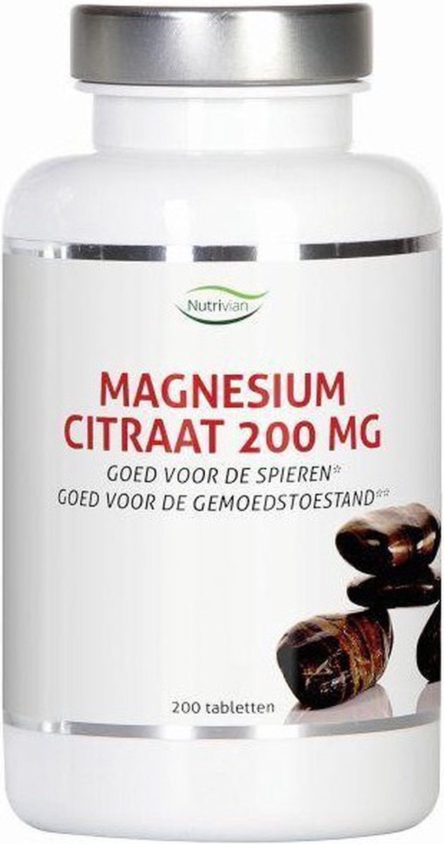 Goedkoopste NUTRIVIAN MAGNES CITR 200MG