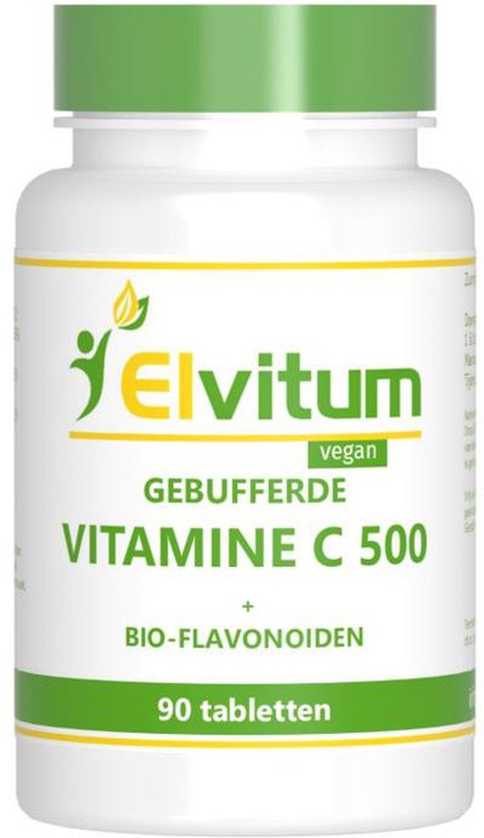 Elvitum Gebufferde vitamine C 500mg 90 Tabletten