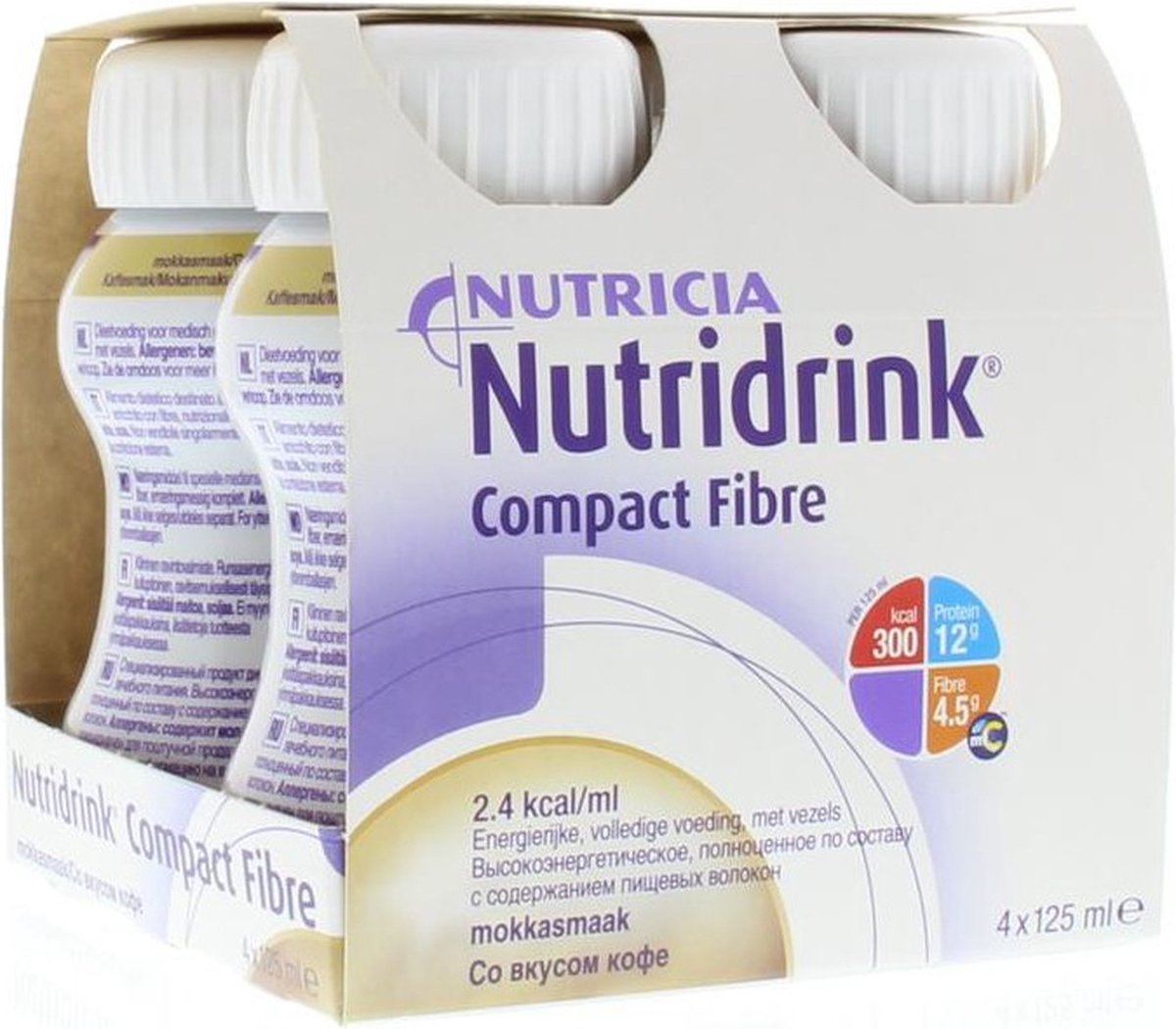 Goedkoopste Nutridrink Compact fibre mokka 125ml 4 Stuks