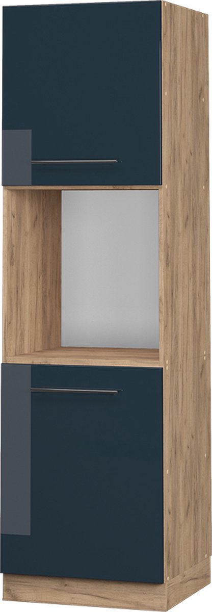 Vicco Fame-Line Keukenkasten – 60 cm open Donkerblauw hoogglans Donkerblauw hoogglans/Goudkleurig Eiken