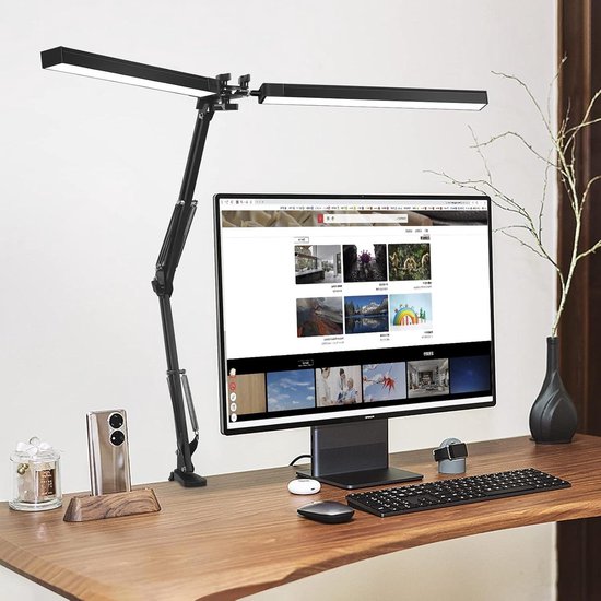 Foto: 24w eye protection dimmable led desk lamp with adjustable colour temperature and memory function for reading