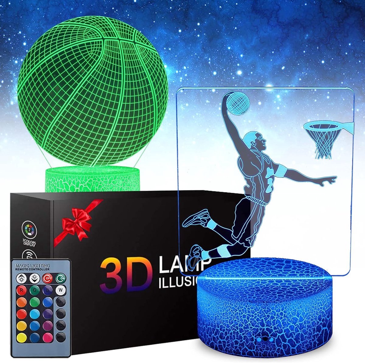 Voetbal 3D Illusie Lamp met Kleurverandering Decoratieve Voetballamp voor Feesten en Verjaardagen 16 Kleuren Afstandsbediening Creatief Nachtlampje voor Kinderen Ideaal Voetbalgeschenk
