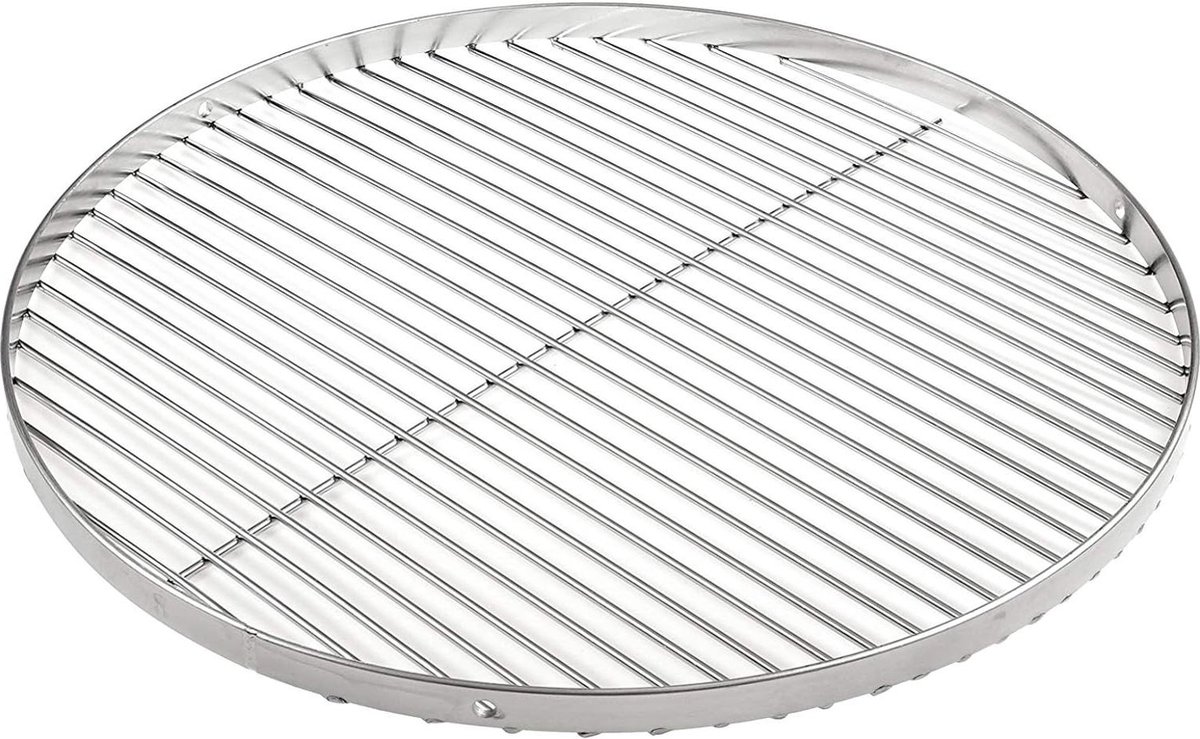Grillrooster 50 cm roestvrij staal draaibare statief met ring - gaten - buiten - hakken Hulp om op te hangen
