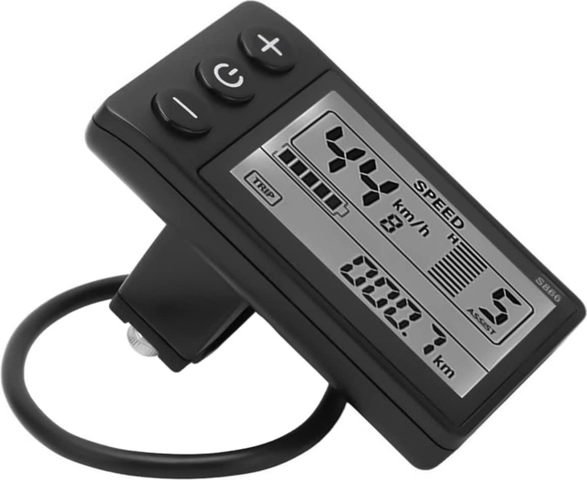 Elektrische Fiets LCD Display Waterdichte Connector Gegevensweergave Meter 24V 36V 48V Universeel voor kopen vanaf een prijs van 37