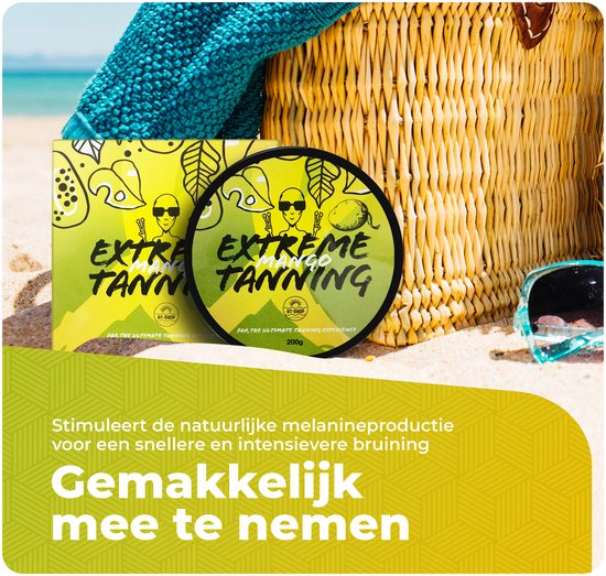 Bronzage extrême | Brun brillant | Beurre de bronzage| rayons de soleil | Banc solaire | À la boutique | Brunissage plus rapide | Crème solaire | Crème solaire