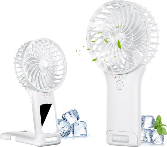 Zoegneer Draagbare campingventilator USB oplaadbare desktopventilator