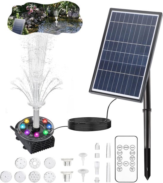 2,5W zonne-fonteinpomp, met 6 sproeiers en 4ft waterleiding, op zonne- energie werkende pomp voor vogelbad, vijver, tuin en andere plaatsen kopen vanaf een prijs van 12 2,5W zonne-fonteinpomp, met 6 sproeiers en 4ft waterleiding, op zonne- energie werkende pomp voor vogelbad, vijver, tuin en andere plaatsen kopen vanaf een prijs van 12