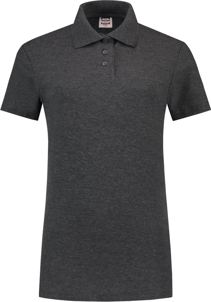 Tricorp Dames poloshirt - Casual - 201010 - Antraciet - maat XL