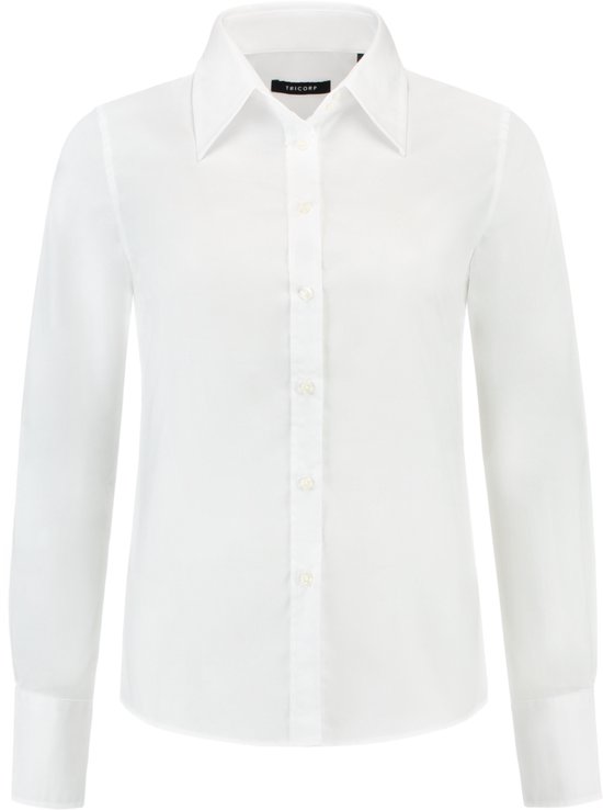 Blouse Tricorp Femme Oxford Basic-Fit - Corporate - 705001 - Blanc - Taille 40
