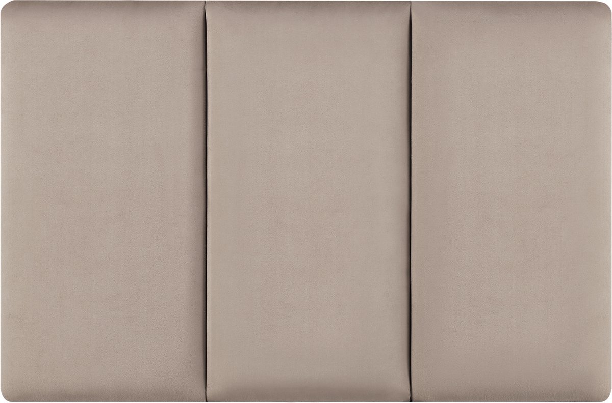 Gestoffeerde wandpanelen Carpino set van 3 fluweel 60x30 cm lichtgrijs [neu.haus]