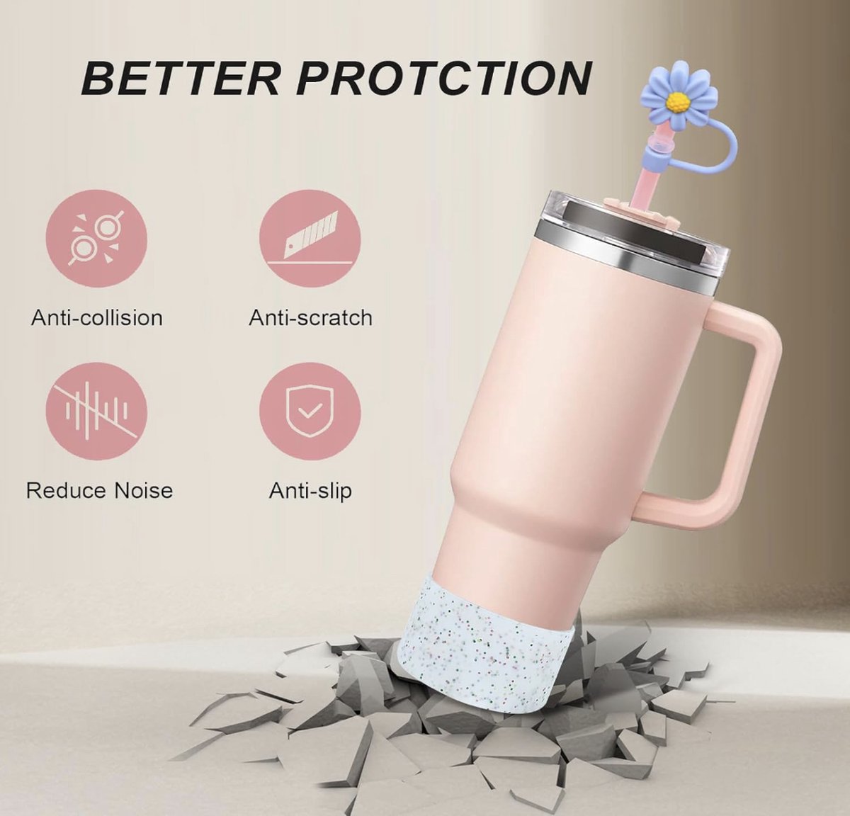 Pailles En Verre Extra Longues De 12 Pouces, Tuyau Réutilisable Pour Lave-vaisselle, Pour Tasse Stanley De 40/30 OZ, Avec Brosses De Nettoyage, Facile à Nettoyer