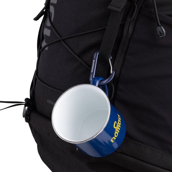NOMAD® 2x Emaille Mok - 350 ml Blauw - Koffiemok Drinkbeker Geëmailleerd - Camping Mok Metaal van NOMAD — afbeelding 4