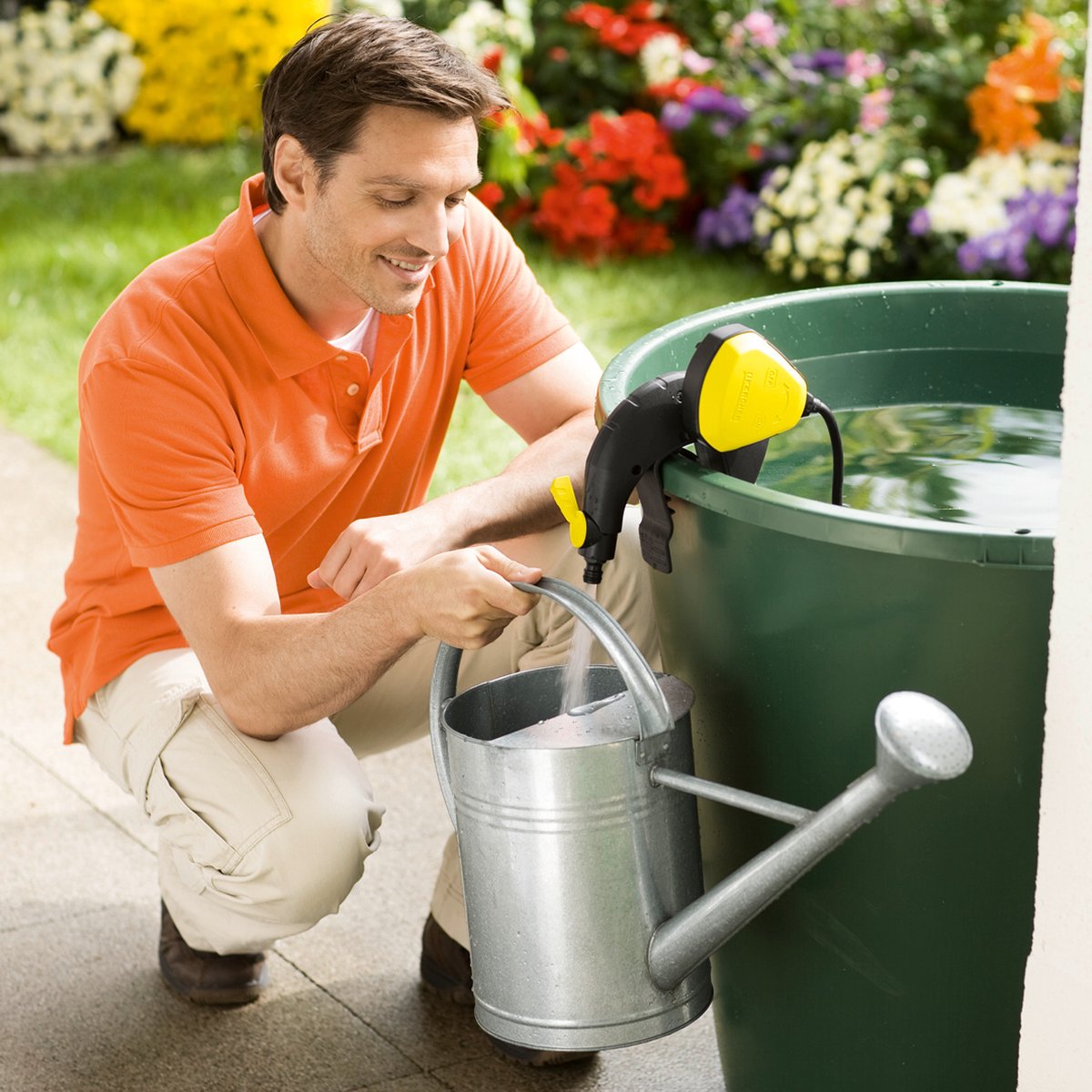 Kärcher BP 1 Barrel Bewateringspomp - Regentonpomp - Wateropbrengst 3.800 l/u - Opvoerhoogte 11 m - Pompdiepte 7 m - Incl. slang en spuitpistool – foto 8