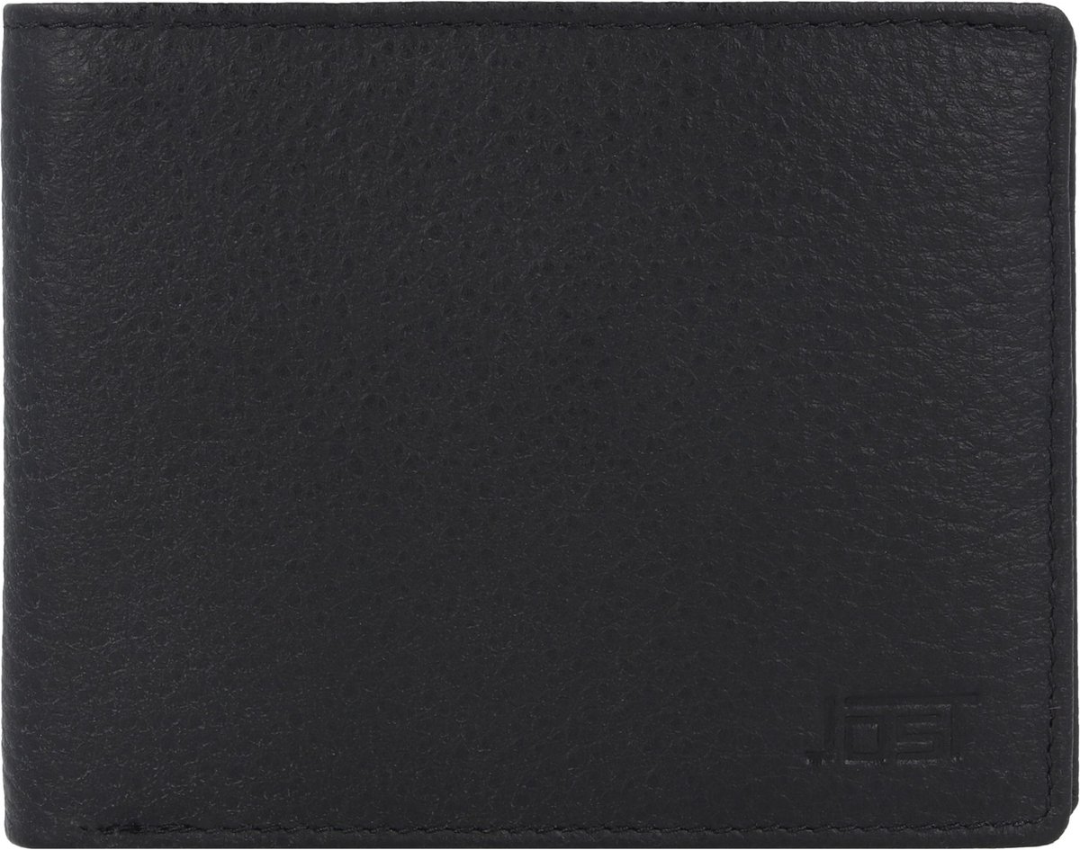 Jost Stockholm Portemonnee Leer 12 cm - Jongens - Horizontaal - schwarz