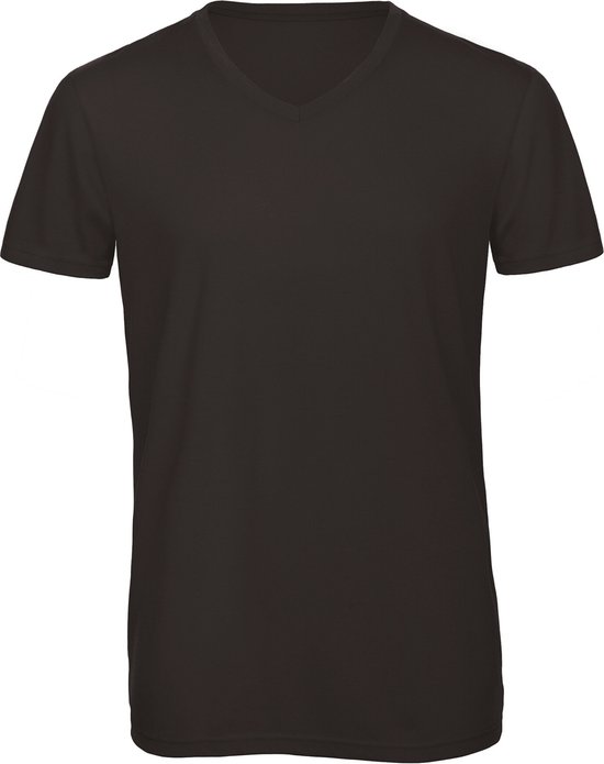 B&C TriBlend V-neck TEE CGTM057 - Black - L | bol