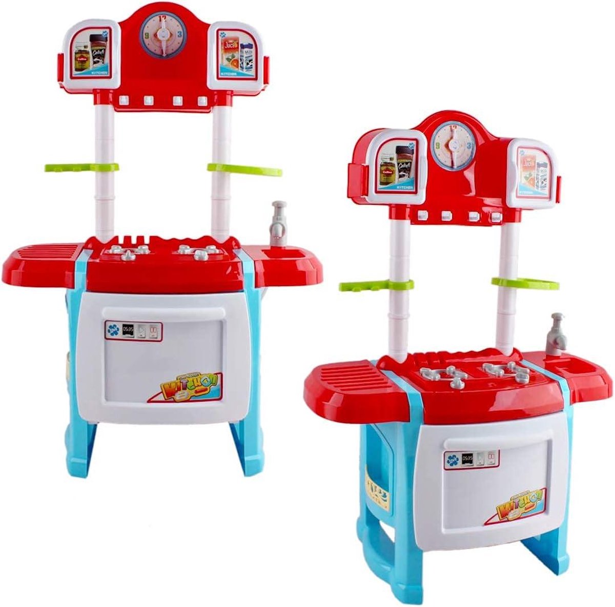 Jeu Rôle Enfant Cuisine Enfant DeAO My Little Chef - Avec Lumières, Sons, 18 Accessoires, Jeu D'imitation Garçon Fille Cuisine Jouet Enfant éducative