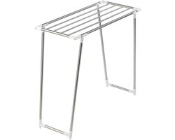 Wasdroger Profi Single wasrek extra smal voor balkon en bad - 55 m drooglengte - roestvrij staal - 87 x 79 x 39 cm - mat - droogrek - compact