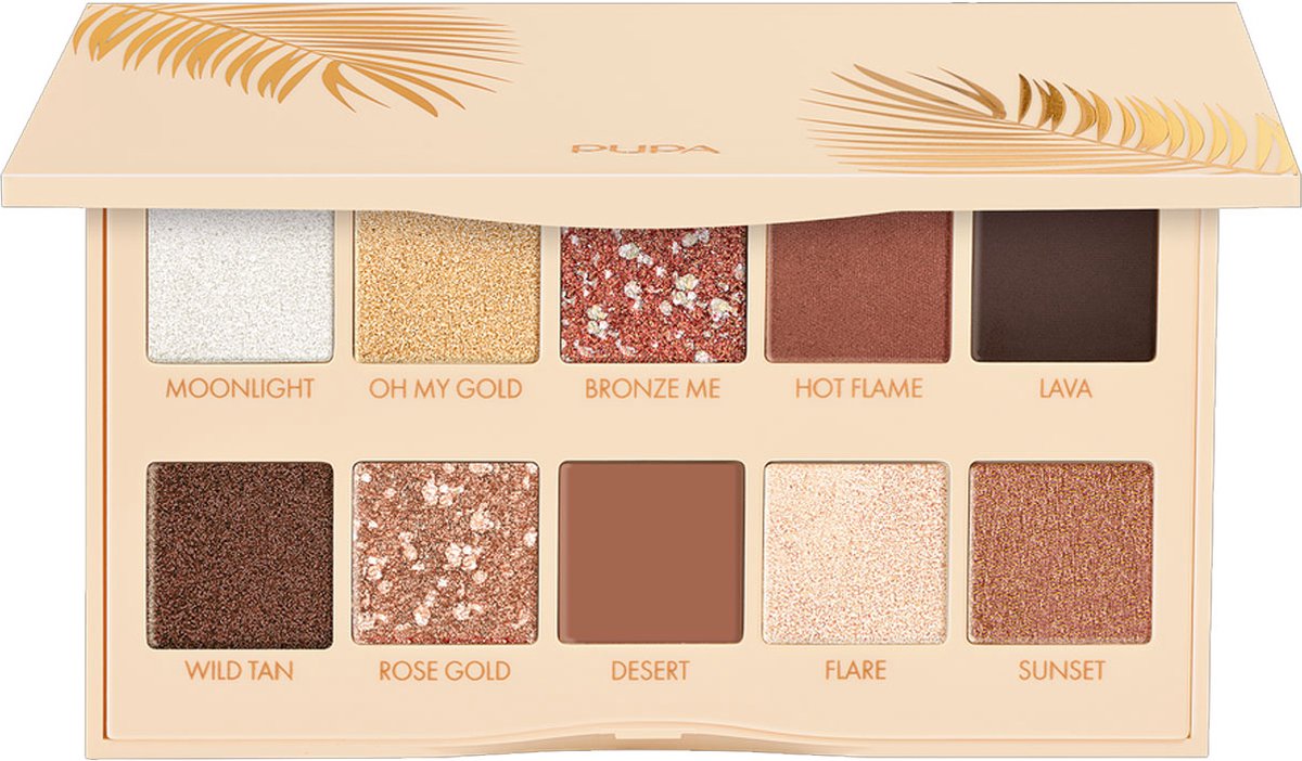 Goedkoopste Pupa Milano - Shine Bright Eye Palette - 001 Golden Hour