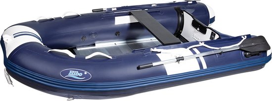 KESSER Rubber Boat 3.2 m for 4 People - Wave Motor Suitable Leisure Boat, Paddle Boat, Motor Boat, Fishing Boat - with 2 Seats - Aluminium Bottom, Paddle, Pump, Repair Kit