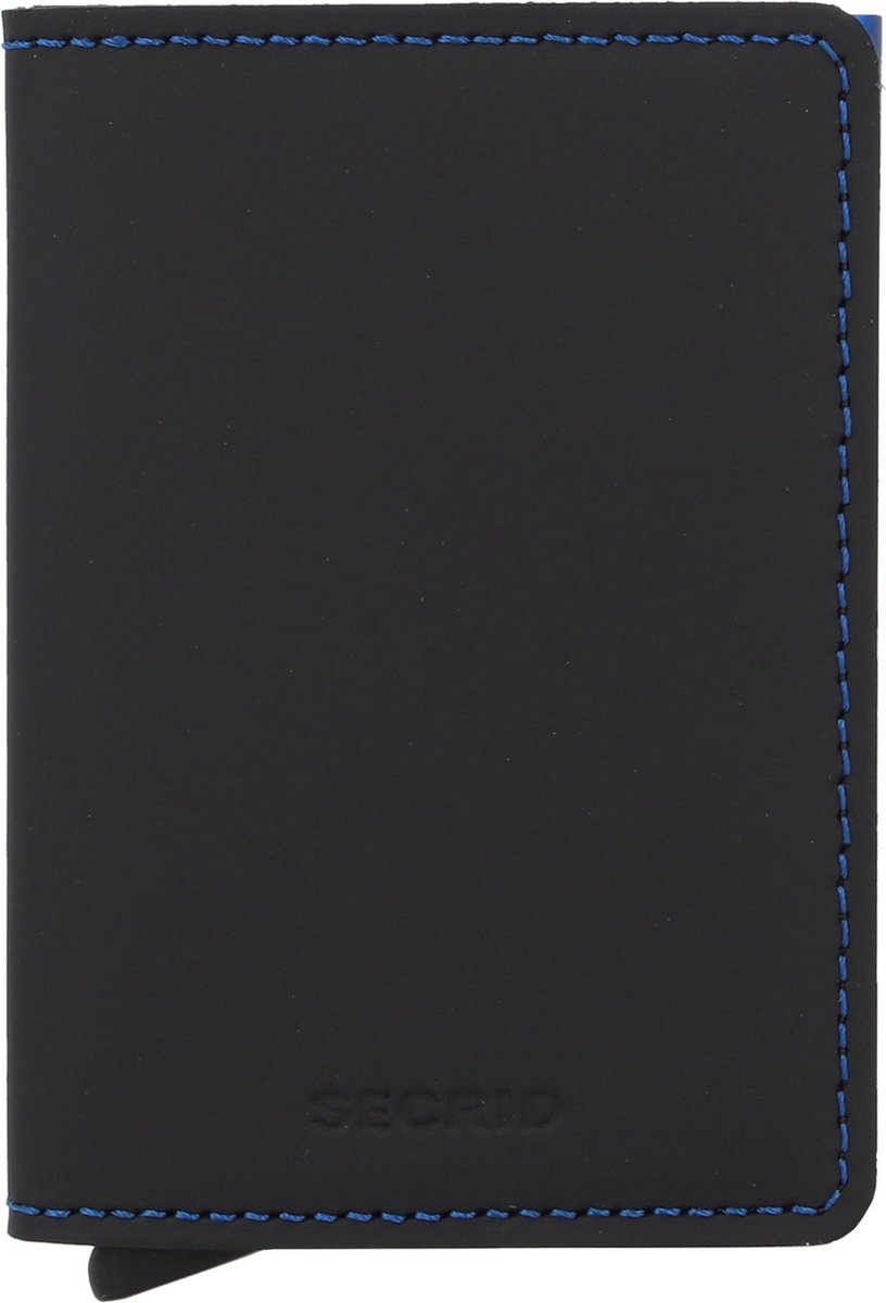 Secrid Slimwallet Portemonnee Matte black & blue