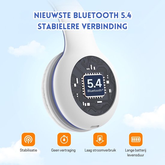 EarFun Bluetooth-hoofdtelefoon voor kinderen, opvouwbaar