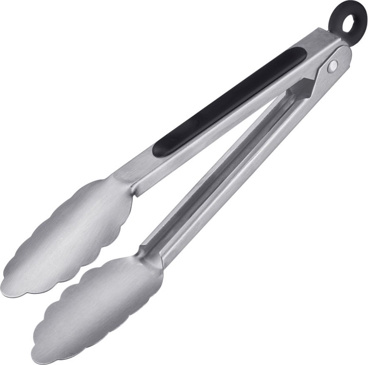 Westmark grilltang + serveertang, met roestvrijstalen uiteindes en rubberen handvatten, lengte: 20 cm, roestvrij staal/kunststof, Classic Spezial Mini, zilver/zwart, 16232270