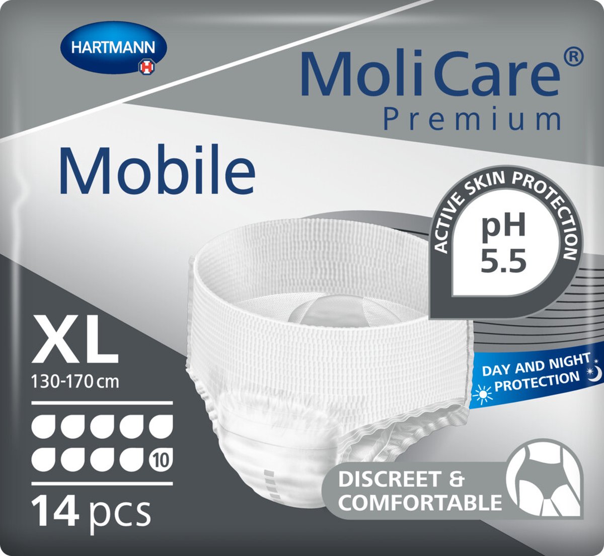 Goedkoopste Molicare Premium Mobile Incontinentiebroekjes Man XL - 1 x 14 stuks