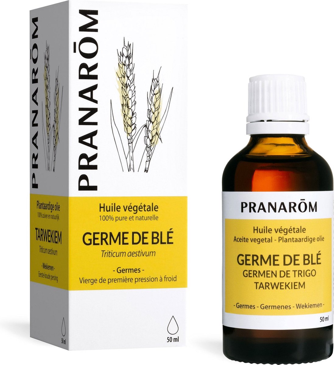 Pranarom - Tarwekiemen plantaardige olie - 50 ml
