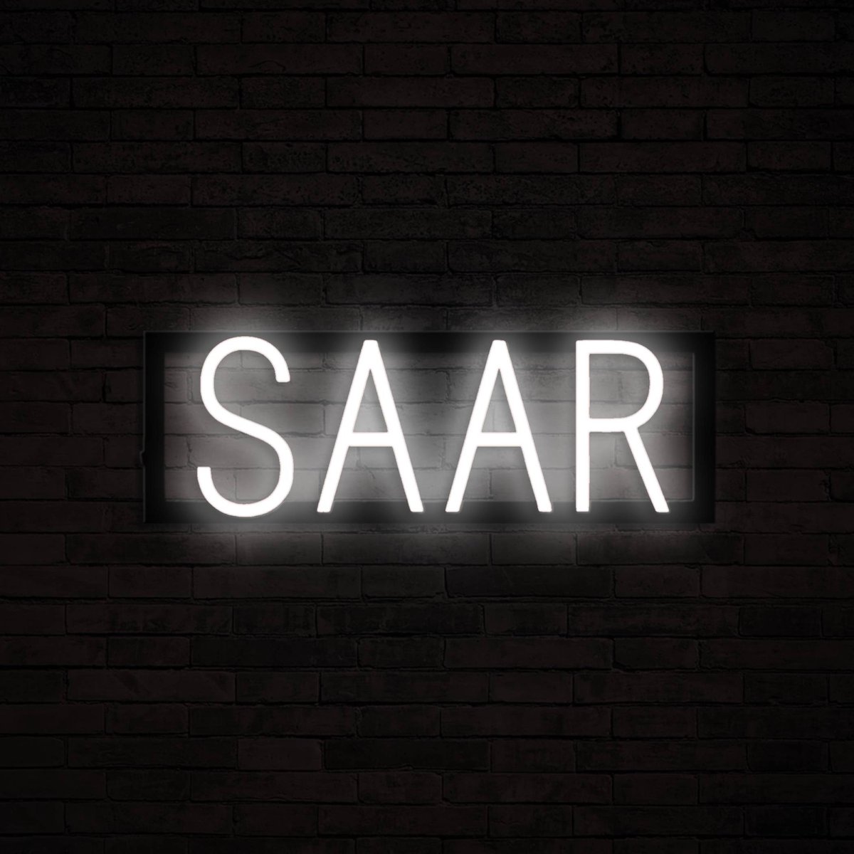 SAAR - Neon LED Lamp Kinderkamer | SpellBrite | 45,04 x 16 cm | 6 Dimstanden & 8 Lichtanim