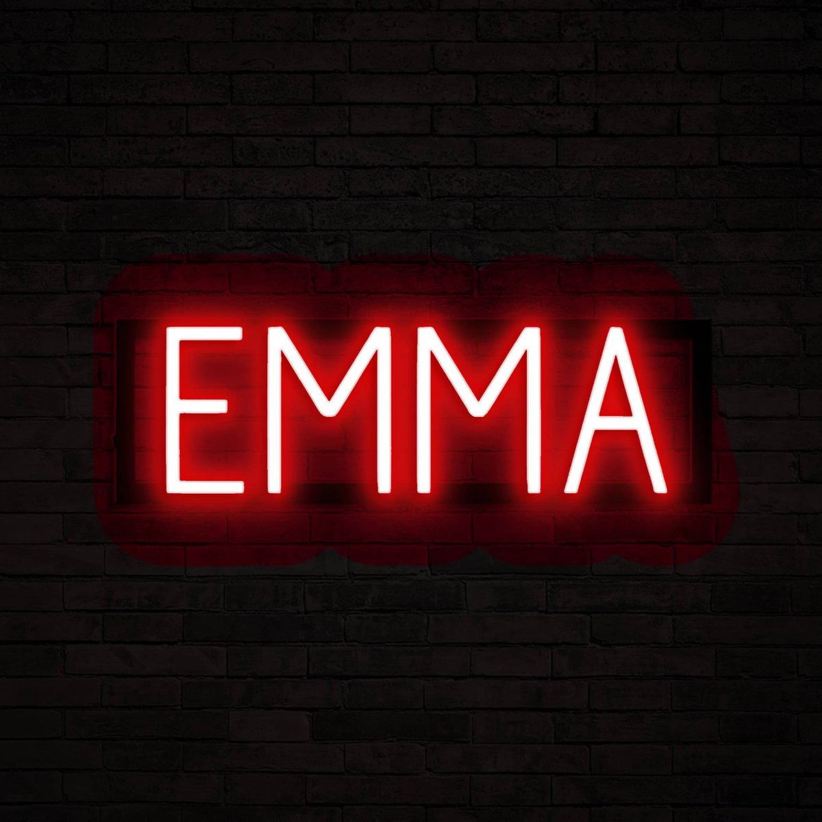 EMMA - Neon LED Lamp Kinderkamer | SpellBrite | 48,04 x 16 cm | 6 Dimstanden & 8 Lichtanim