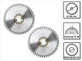 Festool set speciale cirkelzaagbladen 2x HW 160 x 2,2 x 20 mm TF48 160 mm ( 2x 496308 ) 48 tanden