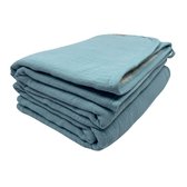 Smikkels - katoenen hydrofiele babydoeken (2 st) - Blauw - 100% Biologisch katoen - Katoen en badstof - 60x60 - Hydrofiele luier baby