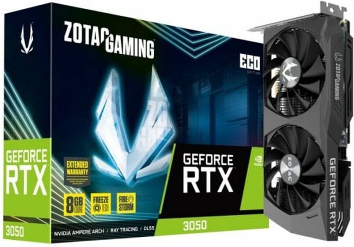 ZOTAC GeForce RTX 3050 ECO grafische kaart 1x DisplayPort, 3x HDMI 2.1