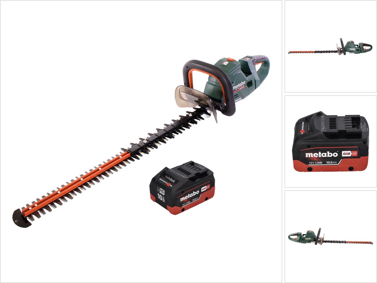 Metabo HS 18 LTX BL 75 accu-heggenschaar 18 V 75 cm borstelloos + 1x accu 10,0 Ah - zonder oplader