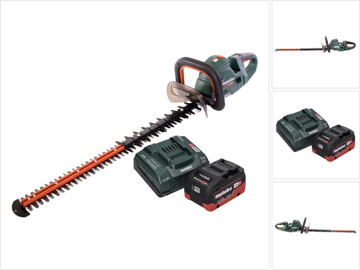 Metabo HS 18 LTX BL 75 accu-heggenschaar 18 V 75 cm borstelloos + 1x accu 5,5 Ah + oplader