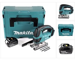 Makita DJV 180 T1J accu-decoupeerzaag 18 V + 1x accu 5,0 Ah + Makpac - zonder oplader