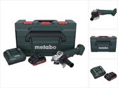 Metabo W 18 L 9-125 accu haakse slijper 18 V 125 mm + 1x accu 4.0 Ah + lader + metaBOX