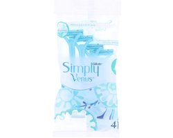 Gillette Simply Venus2 Wegwerpscheermesjes Vrouwen - 4 Stuks