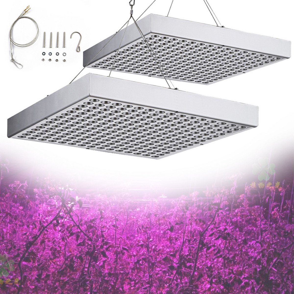 2x15W LED groeilamp - kweeklamp - full spectrum - groei & bloei - grow light - groeilamp full spectrum
