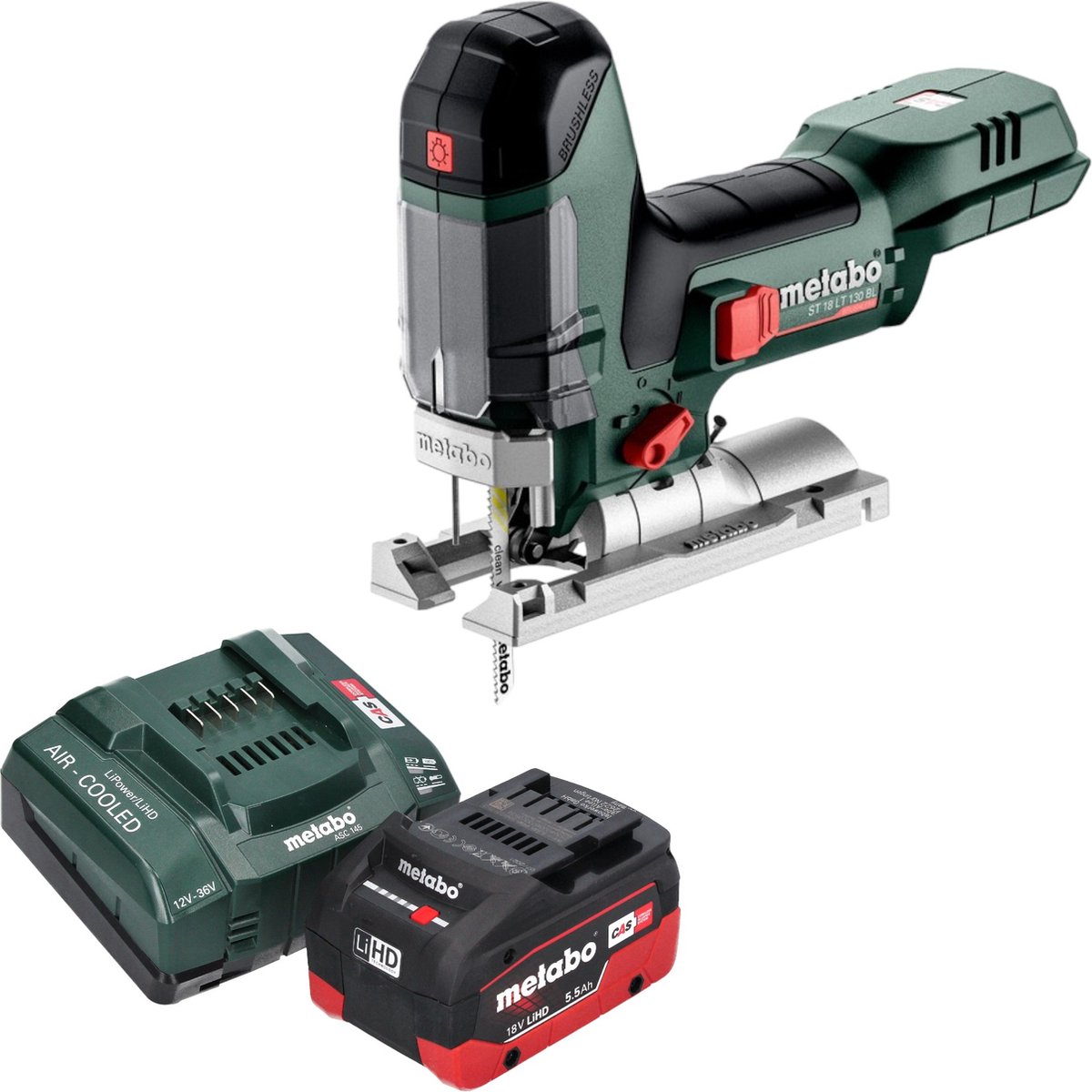 Metabo ST 18 LT 130 BL accudecoupeerzaag 18 V 130 mm borstelloos + 1x LiHD accu 5,5 Ah + lader