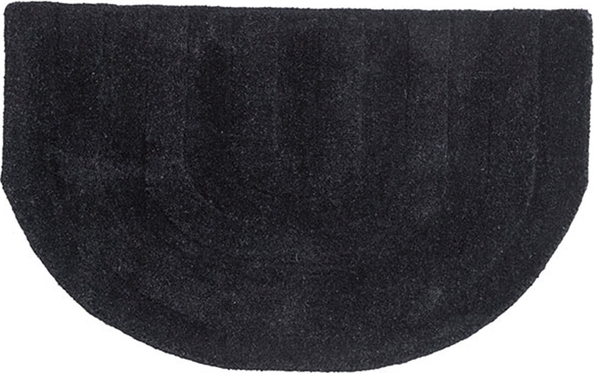 Nora deurmat 80x50cm zwart.