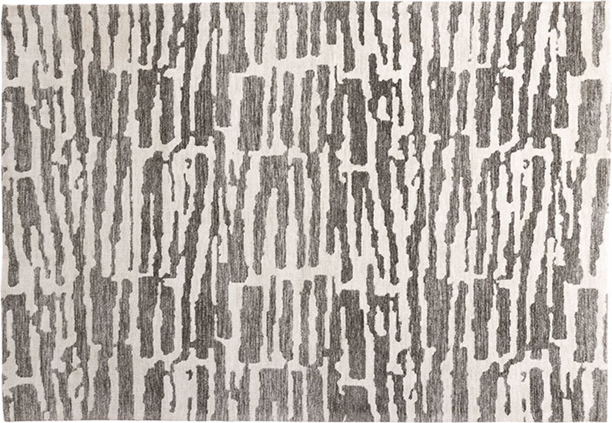 Milos vloerkleed 230x160cm grijs.
