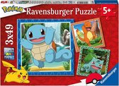 Ravensburger puzzel Pokémon - Legpuzzel - 3x49 stukjes - kinderpuzzel