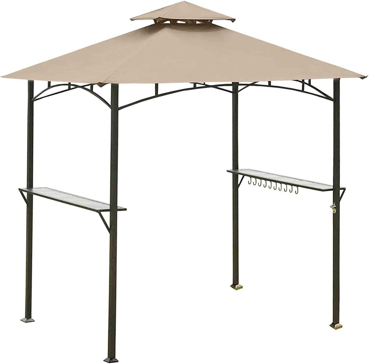 Vervangende luifel grill barbecue dakblad - 12 m x 28 m - dubbel gelaagd - alleen voor model L-GZ238PST-11 - tuinhuisje