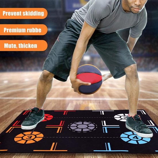 Tapis D'Entraînement De Basketball 107x76 Cm - Antidérapant, Amorti, Pour Améliorer Le Jeu De Pieds, Tous Niveaux