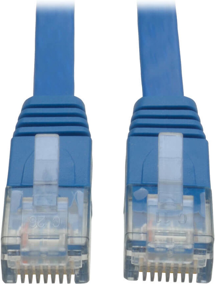 Tripp Lite N201-025-BL-FL netwerkkabel 7,62 m Cat6/6e/6a Blauw