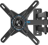 Bol.com 360 rotatie TV-muurbeugel voor 17-42 inch platte gebogen schermtv's - 180 draaibaar - 143 "/363 cm verlengbaar - Monitor... aanbieding
