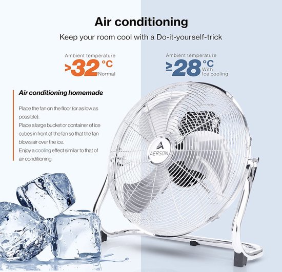 DOMO Vloerventilator 40 cm chroom DO8131 kopen DOMO Vloerventilator 40 cm chroom DO8131 kopen