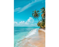 Tropische Poster - Strand - Vakantie - Zee - Natuur - Zon - Coole - posters - formaat 50x70cm - Wanddecoratie - S3390BY